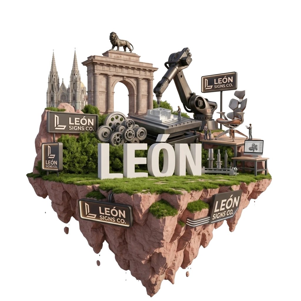 Fabricación de Letreros para Negocios, Tótems y Señalética en León GTO